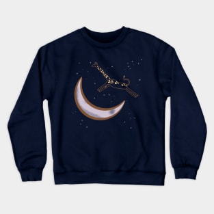 The Giraffe Jumps Over the Moon Crewneck Sweatshirt